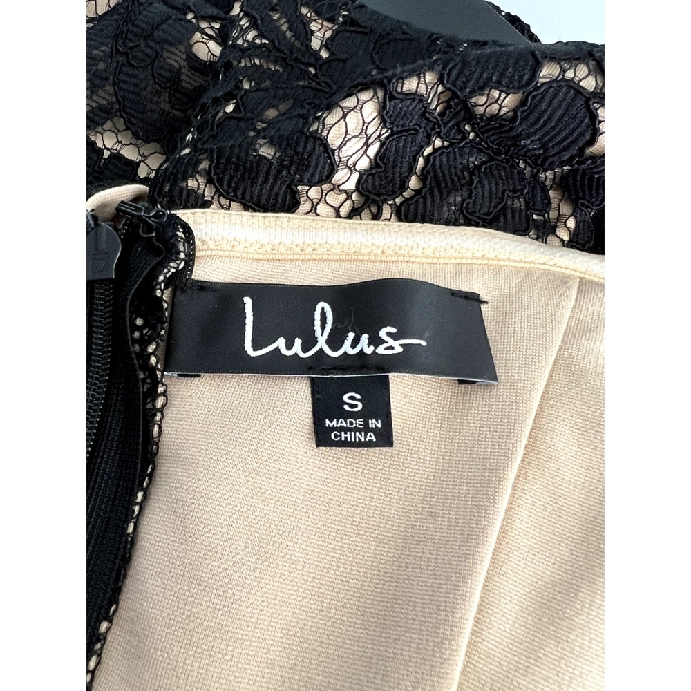 NWT Lulus Black Lace Table For Two‎ Dress Size Small - Picture 4 of 10